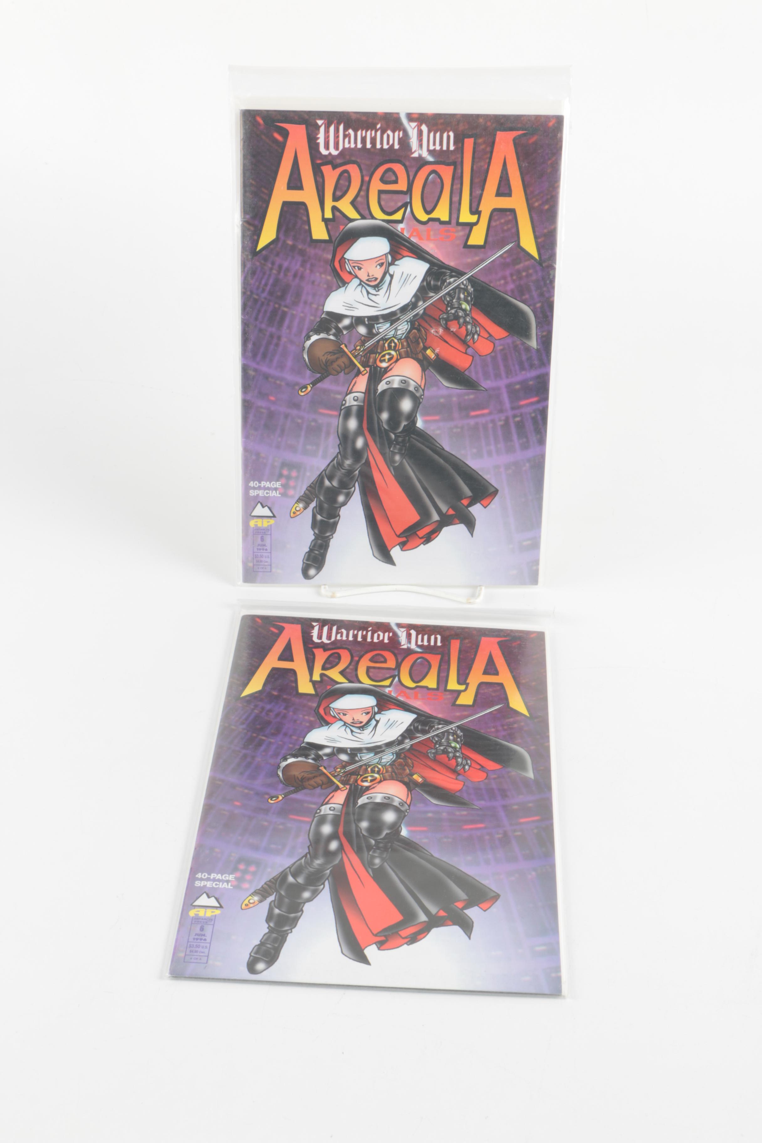 Modern Age Antarctic Press Comics Featuring "Warrior Nun"