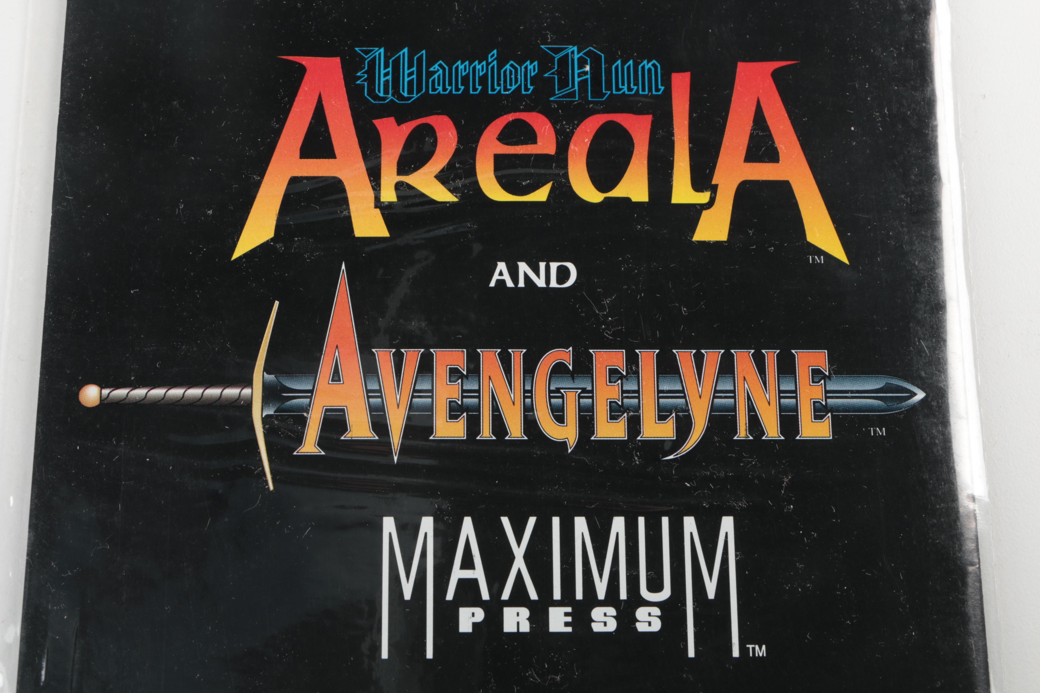 Modern Age Antarctic Press Comics Featuring "Warrior Nun"