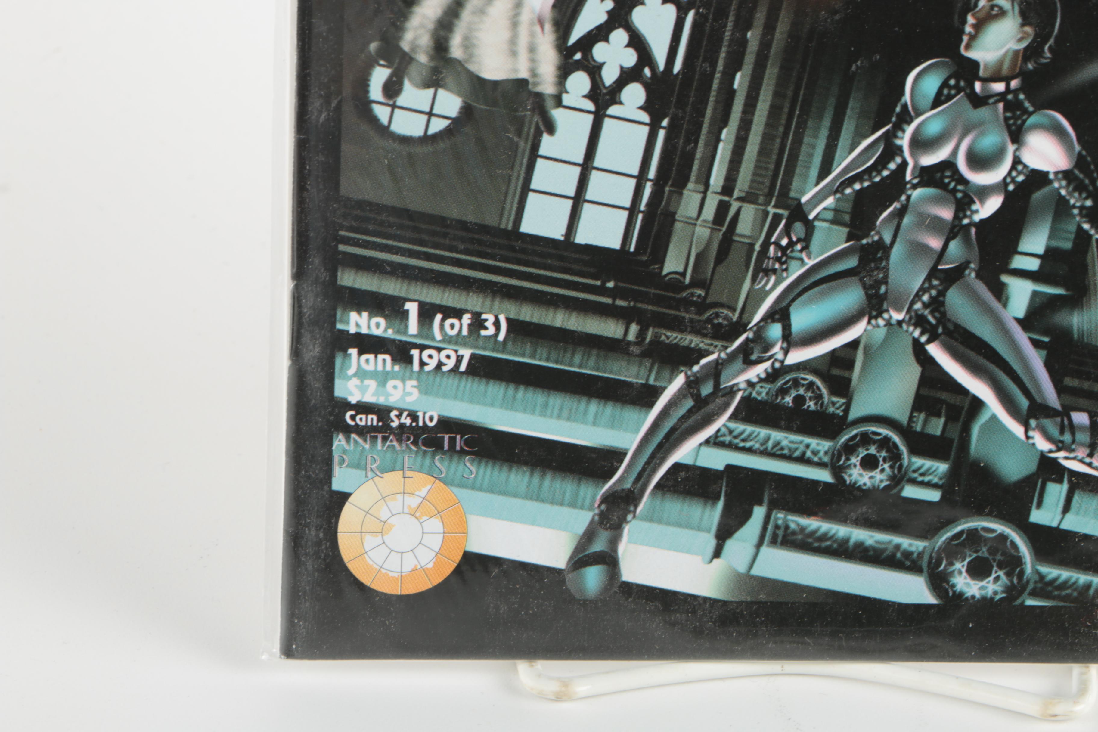 Modern Age Antarctic Press Comics Featuring "Warrior Nun"