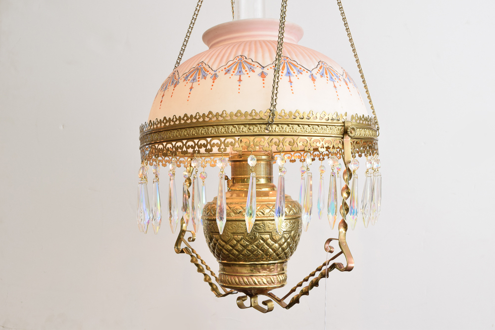 Antique Hanging Parlor Light