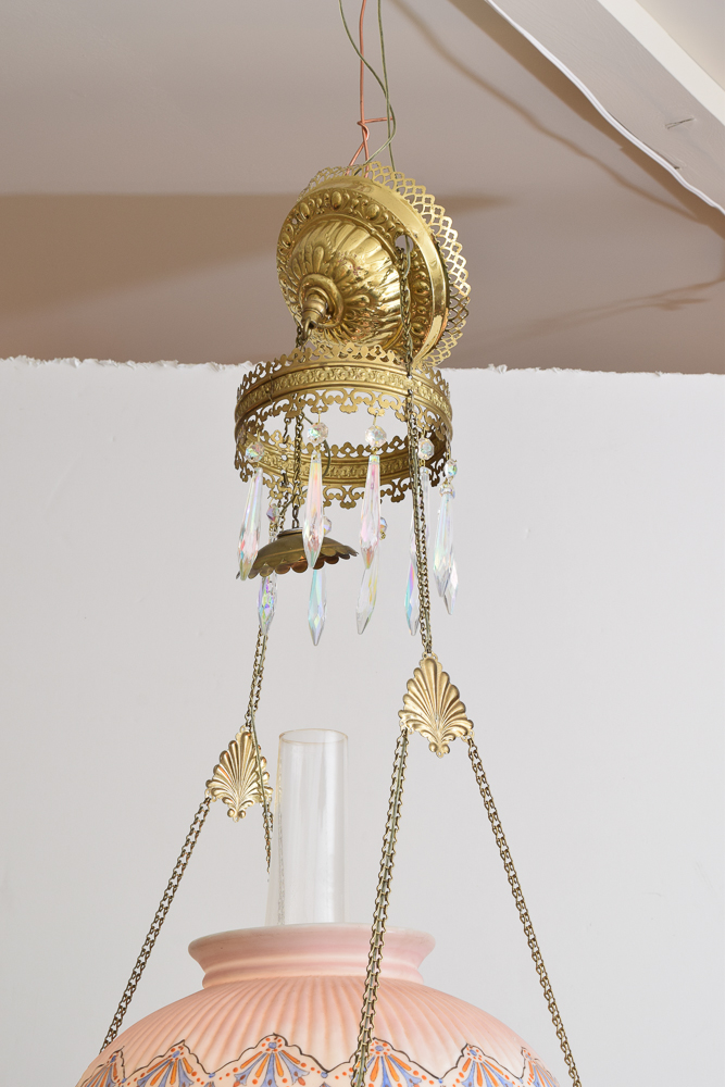 Antique Hanging Parlor Light