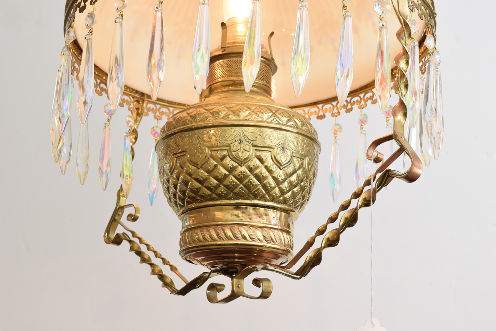 Antique Hanging Parlor Light