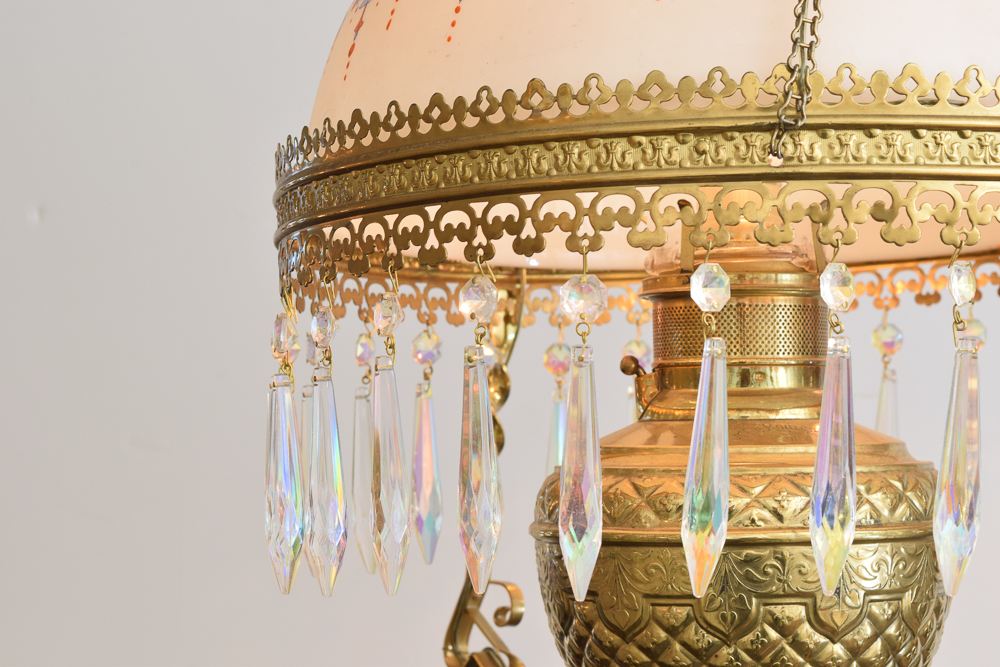 Antique Hanging Parlor Light