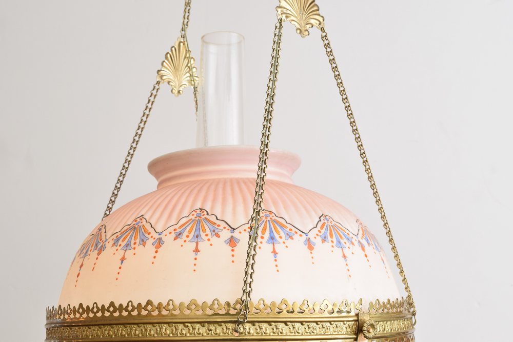 Antique Hanging Parlor Light