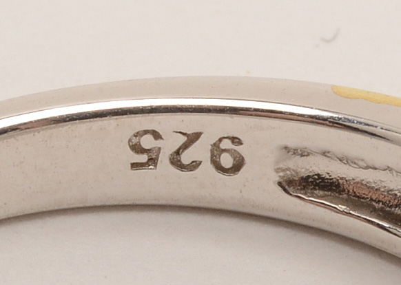 Sterling Silver Diamond Wedding Ring Set