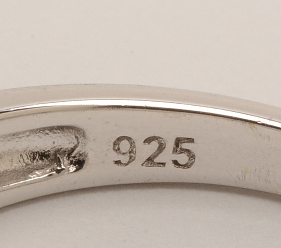 Sterling Silver Diamond Wedding Ring Set