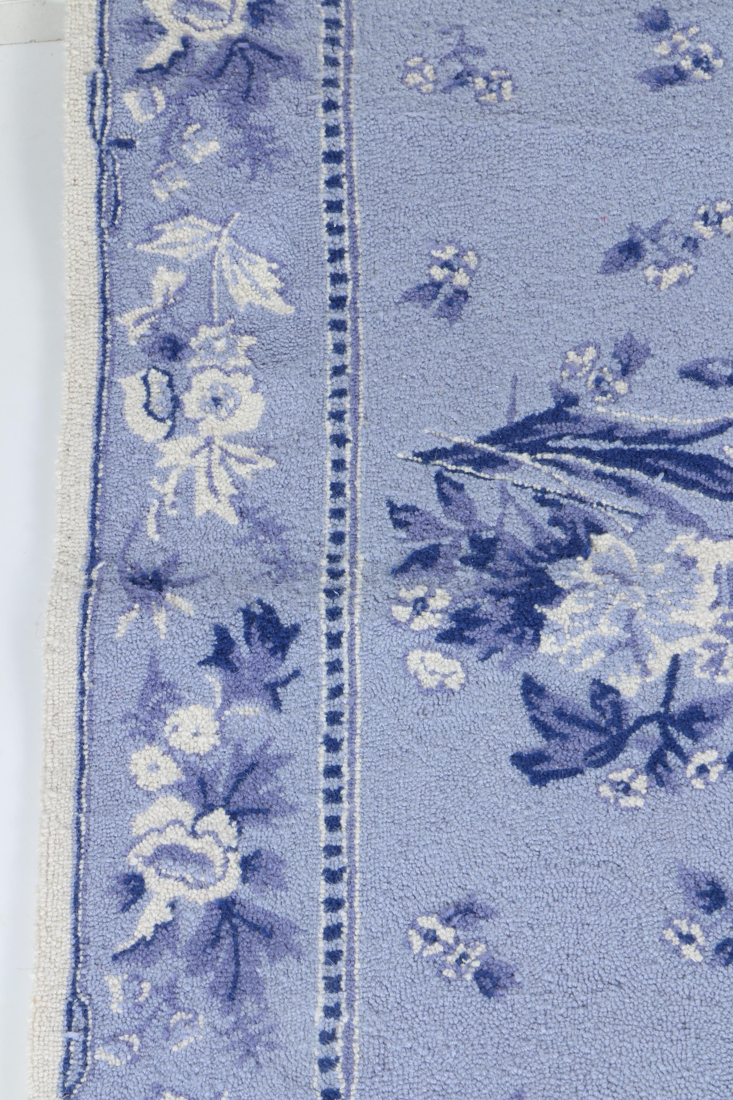 Hand-Hooked Rug Market "English Bloom" Area Rug