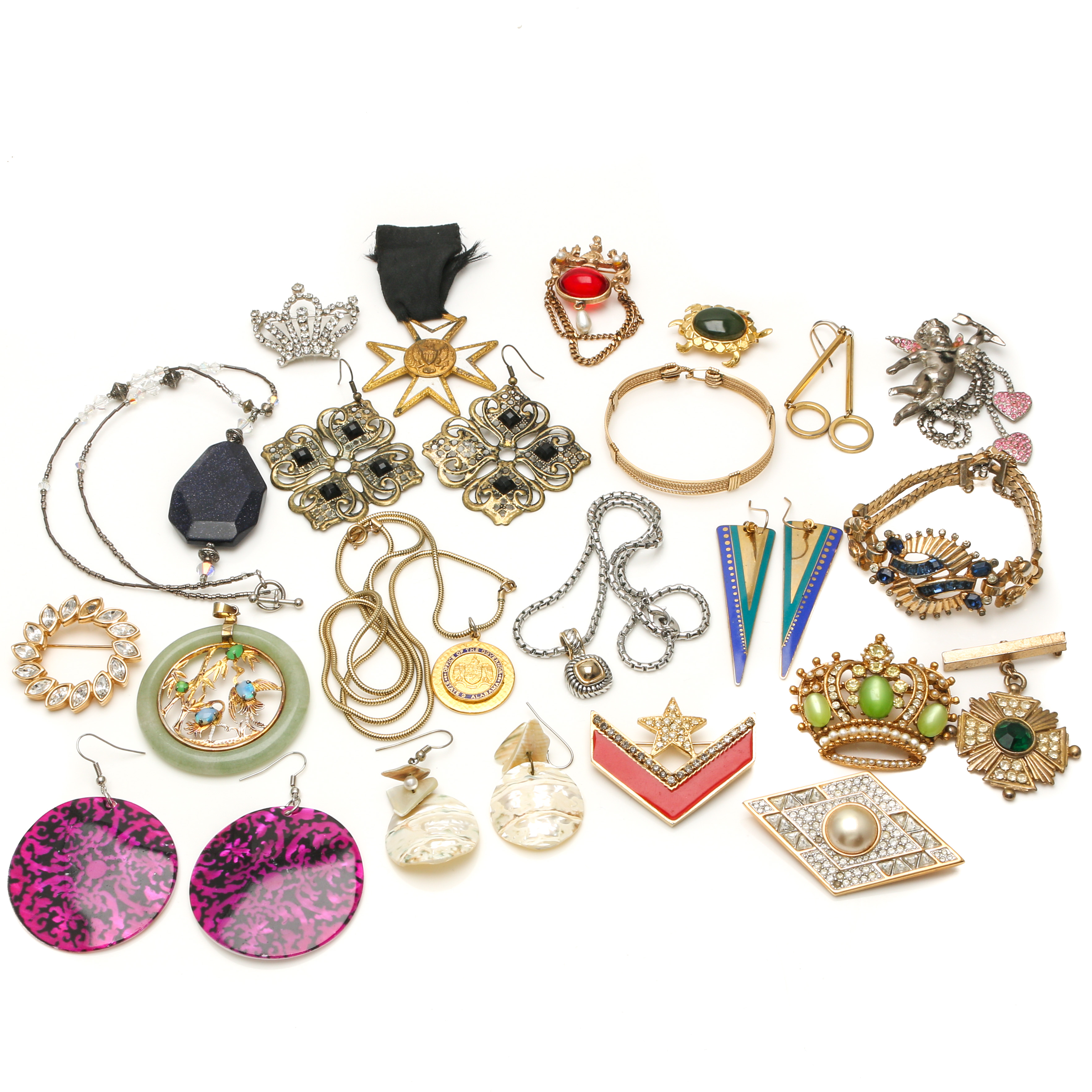 Assortment of Costume Jewelry Including Mazer Brothers and Original by Robert