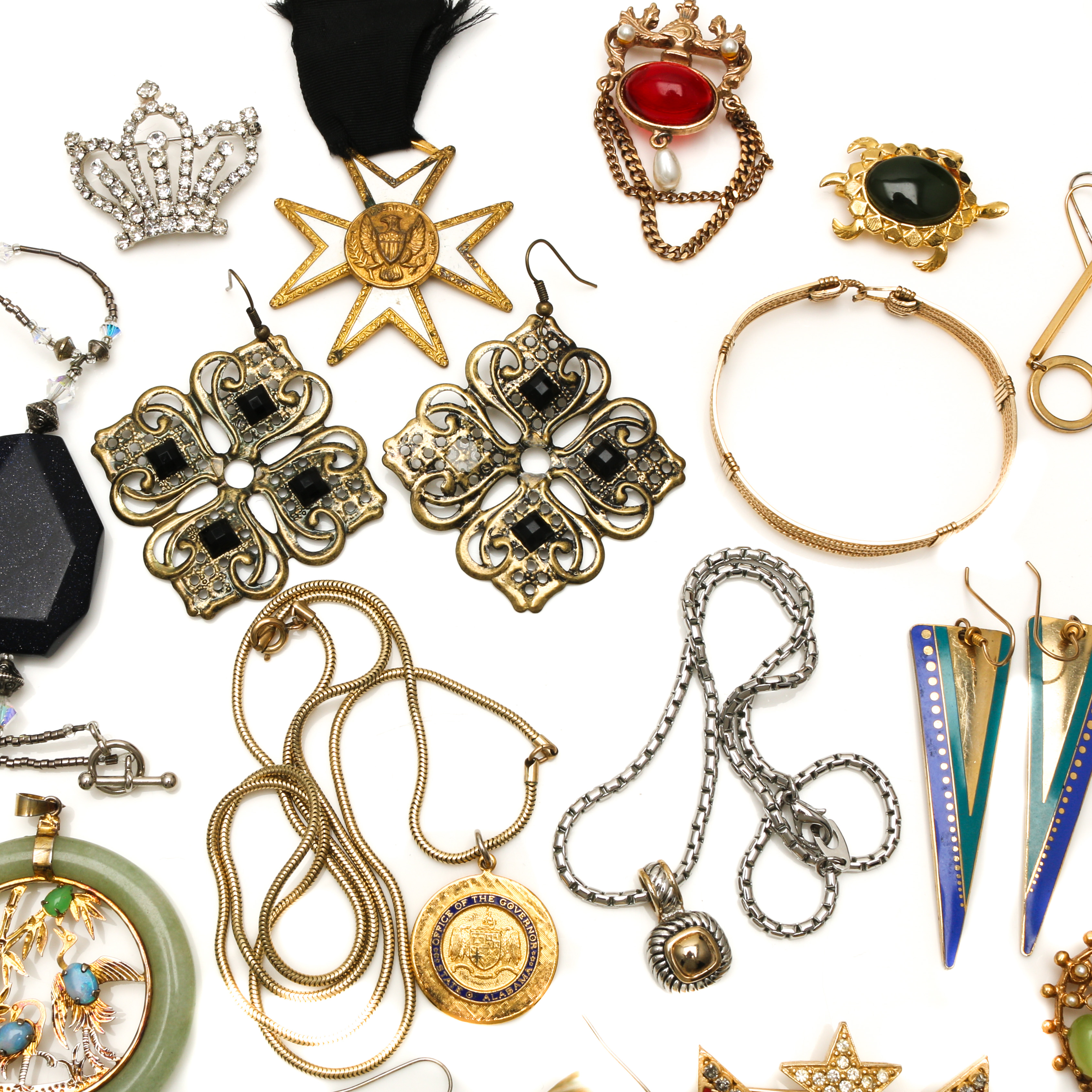 Assortment of Costume Jewelry Including Mazer Brothers and Original by Robert
