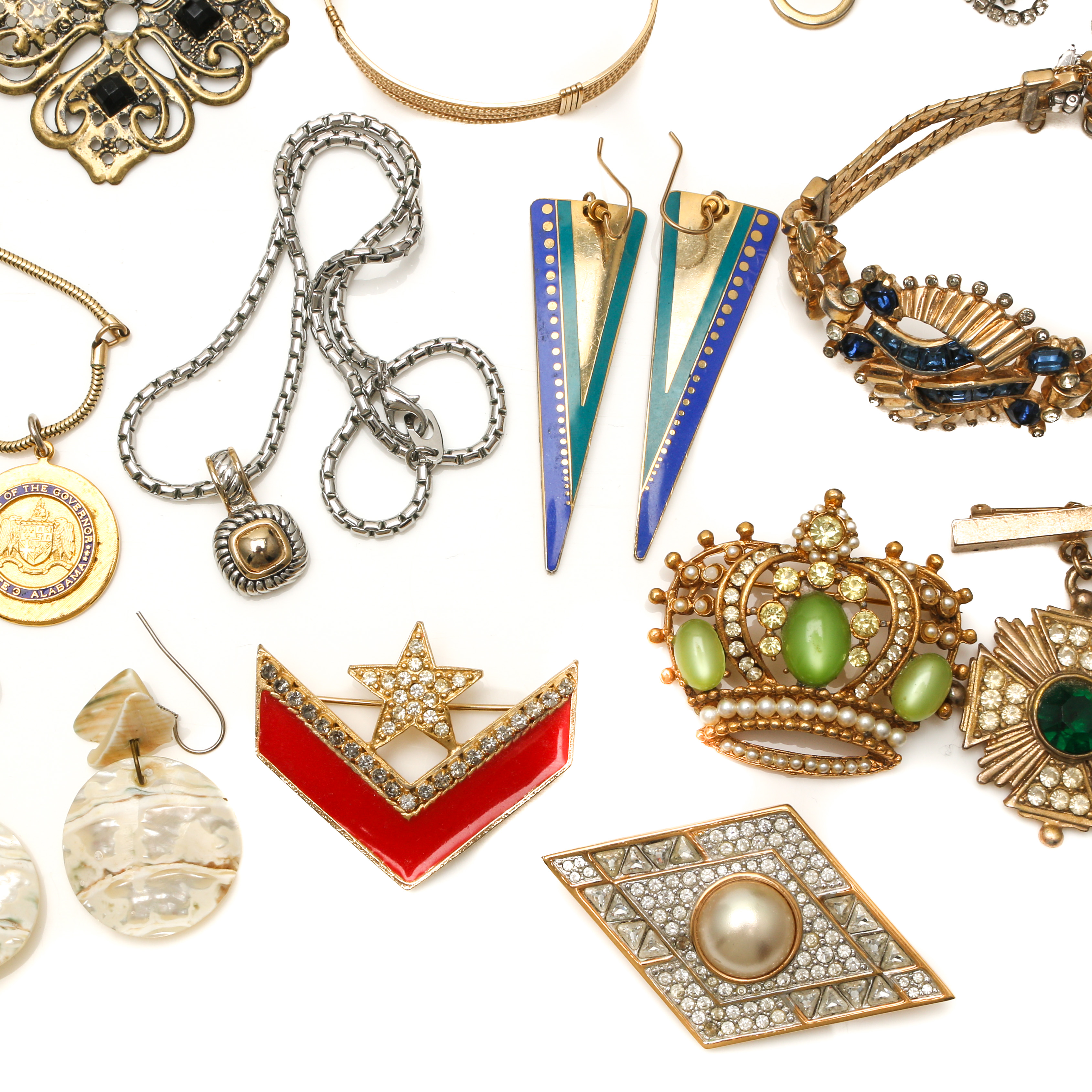 Assortment of Costume Jewelry Including Mazer Brothers and Original by Robert
