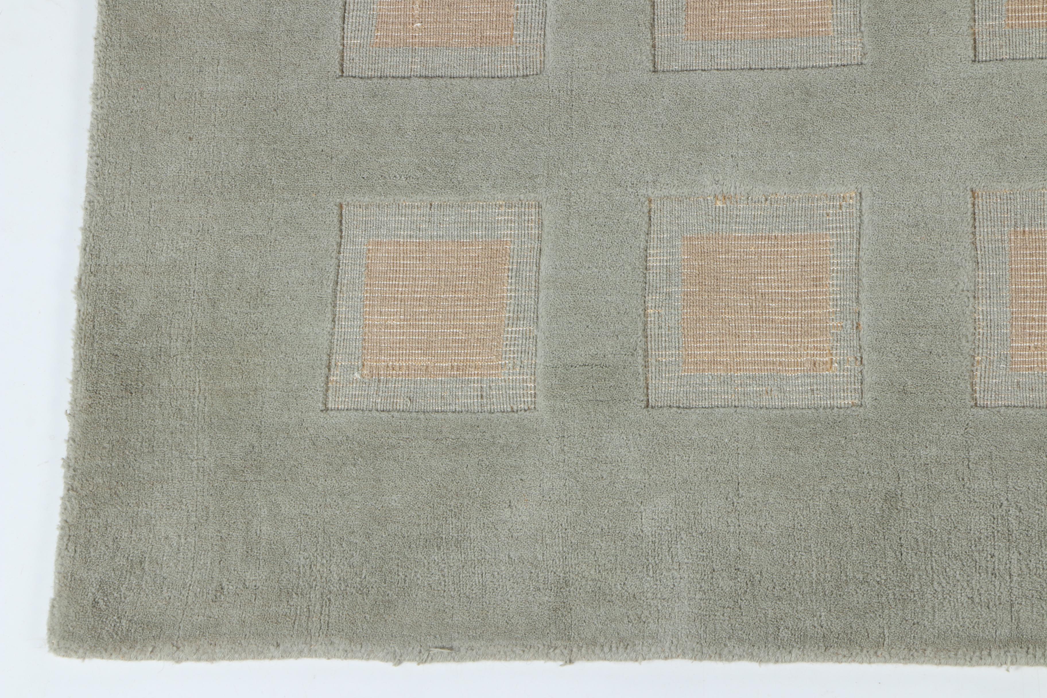Hand-Tufted and Woven Trans-Ocean Wool Area Rug