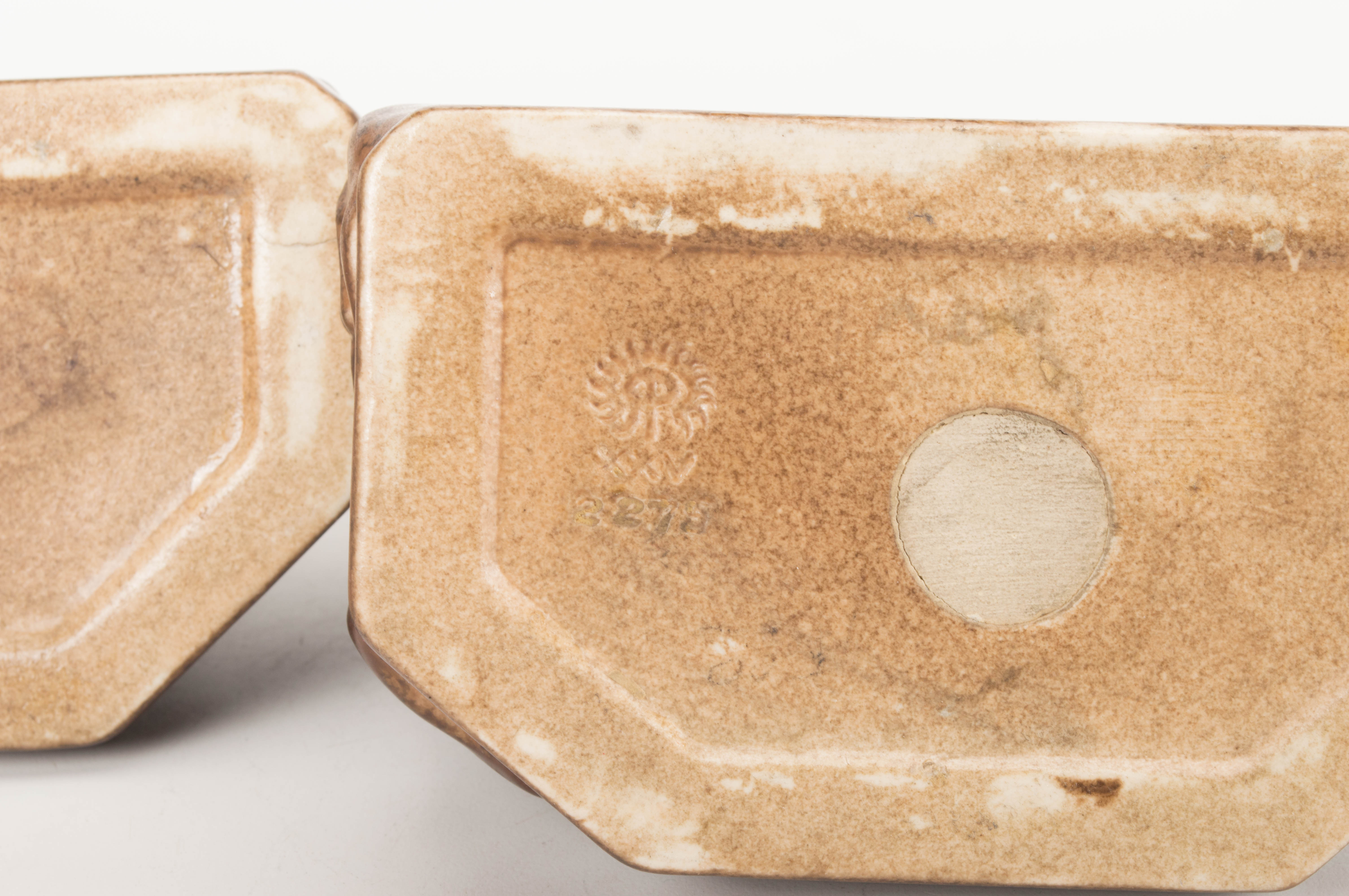 Classic "Rook" Rookwood Pottery Bookends