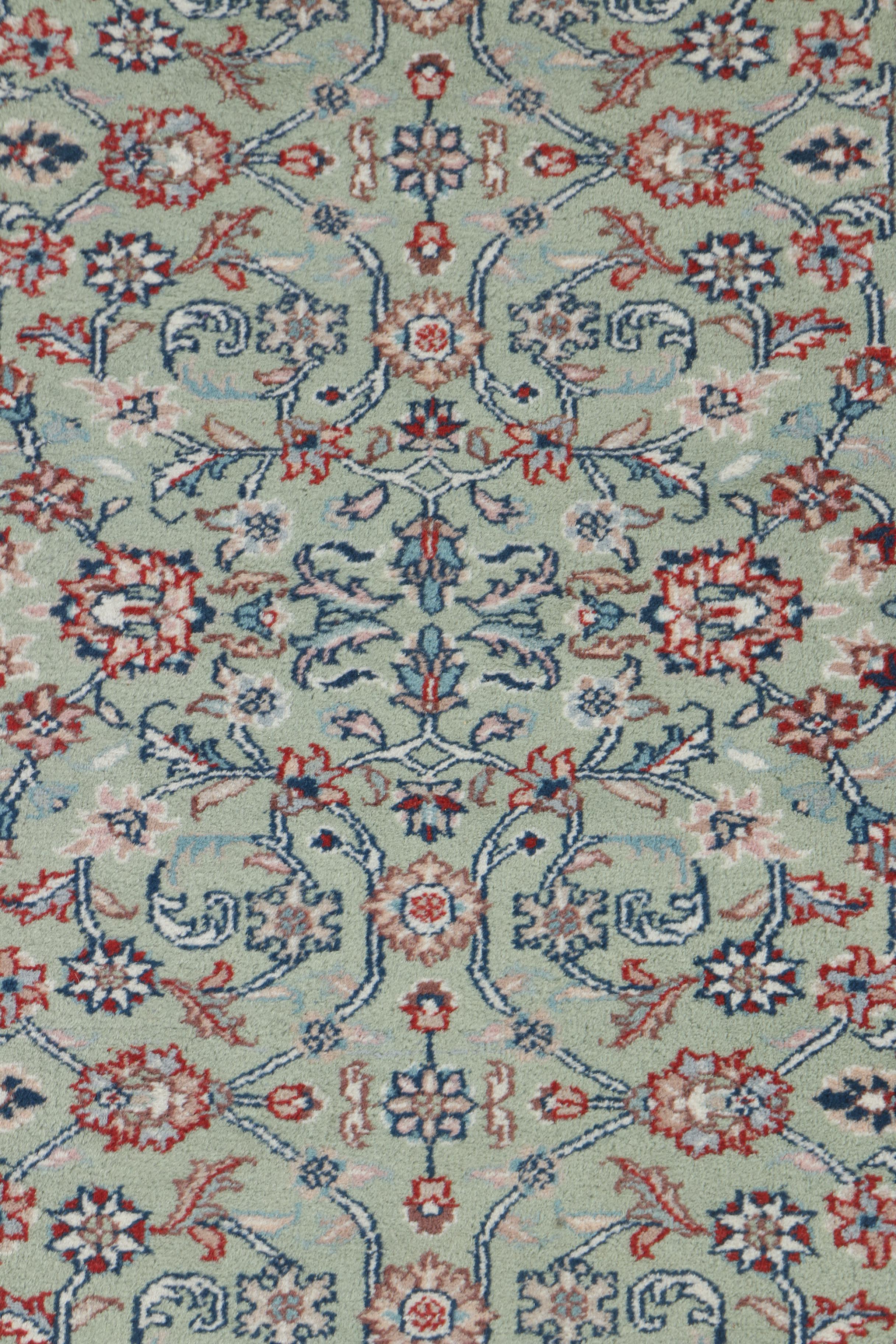 Hand-Knotted Indian Wool Carpet Runner from Arthur T. Gregorian