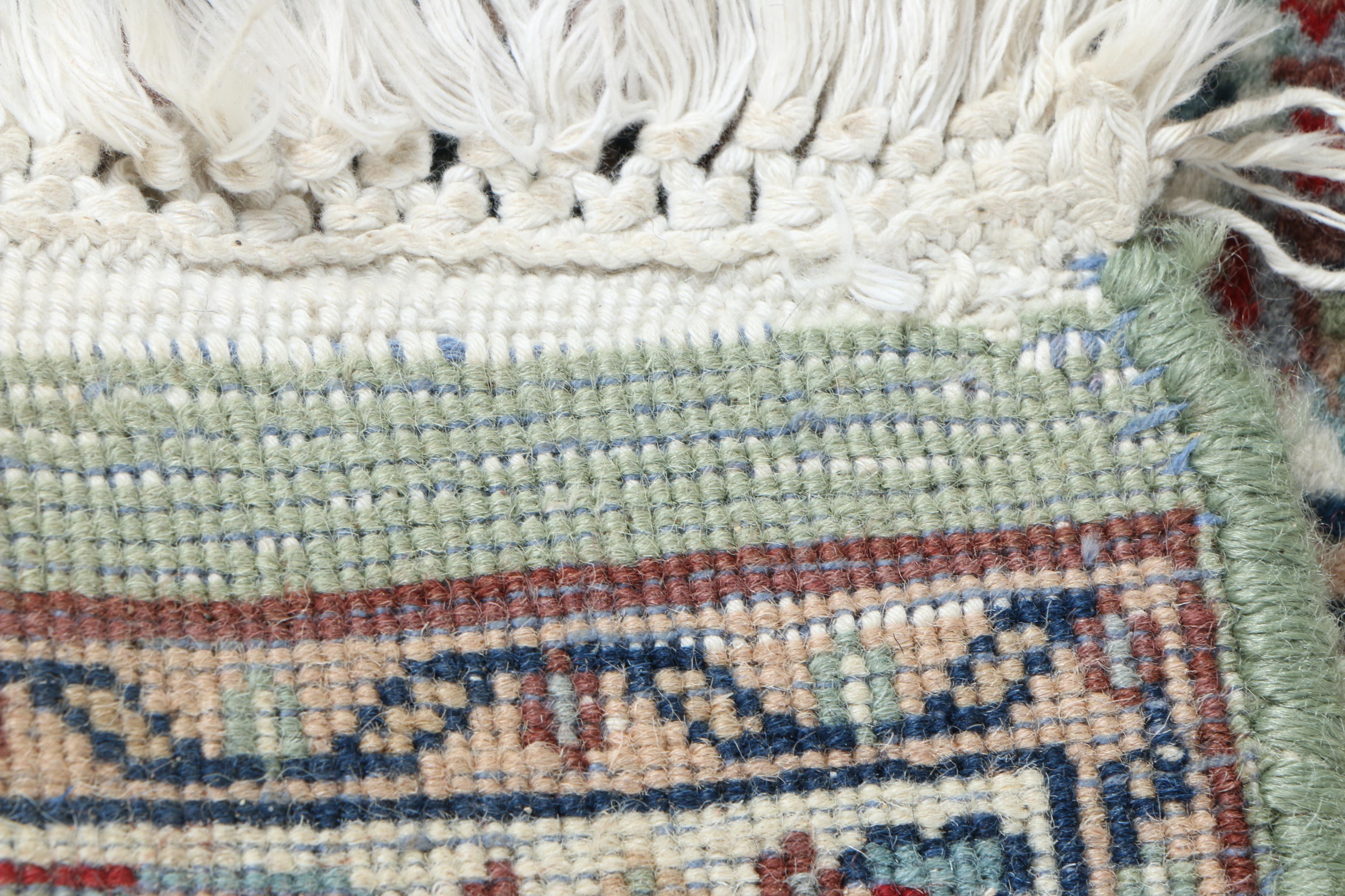 Hand-Knotted Indian Wool Carpet Runner from Arthur T. Gregorian