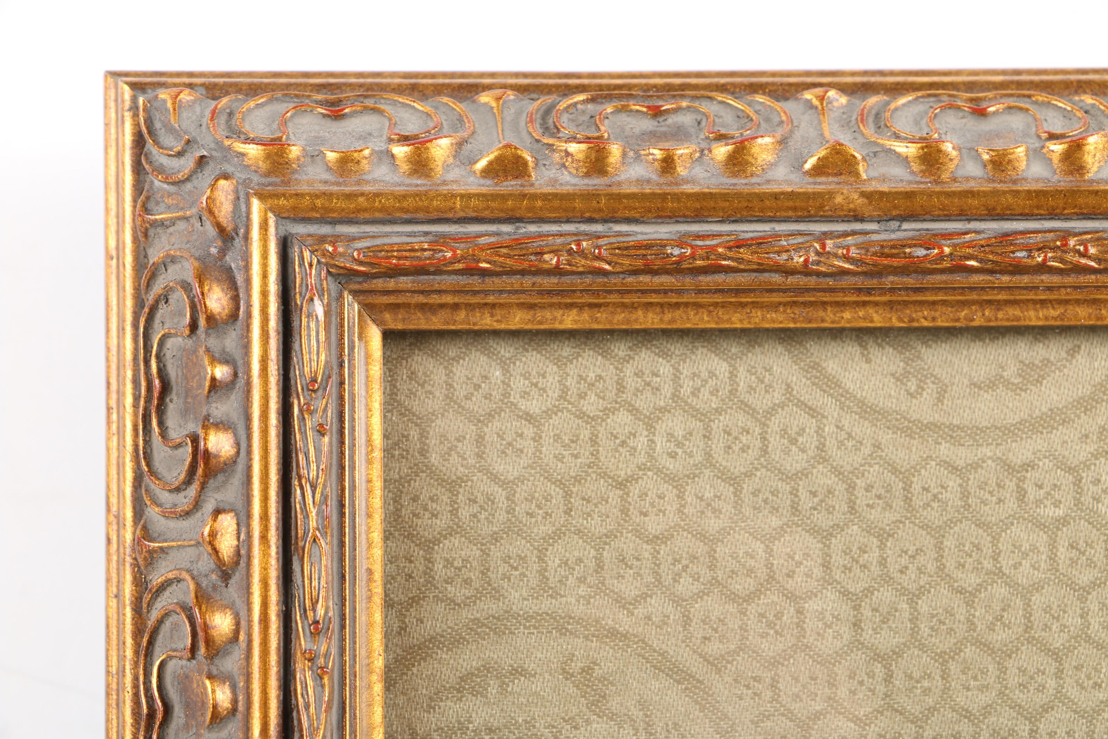 Framed Carved Soapstone Wall Décor