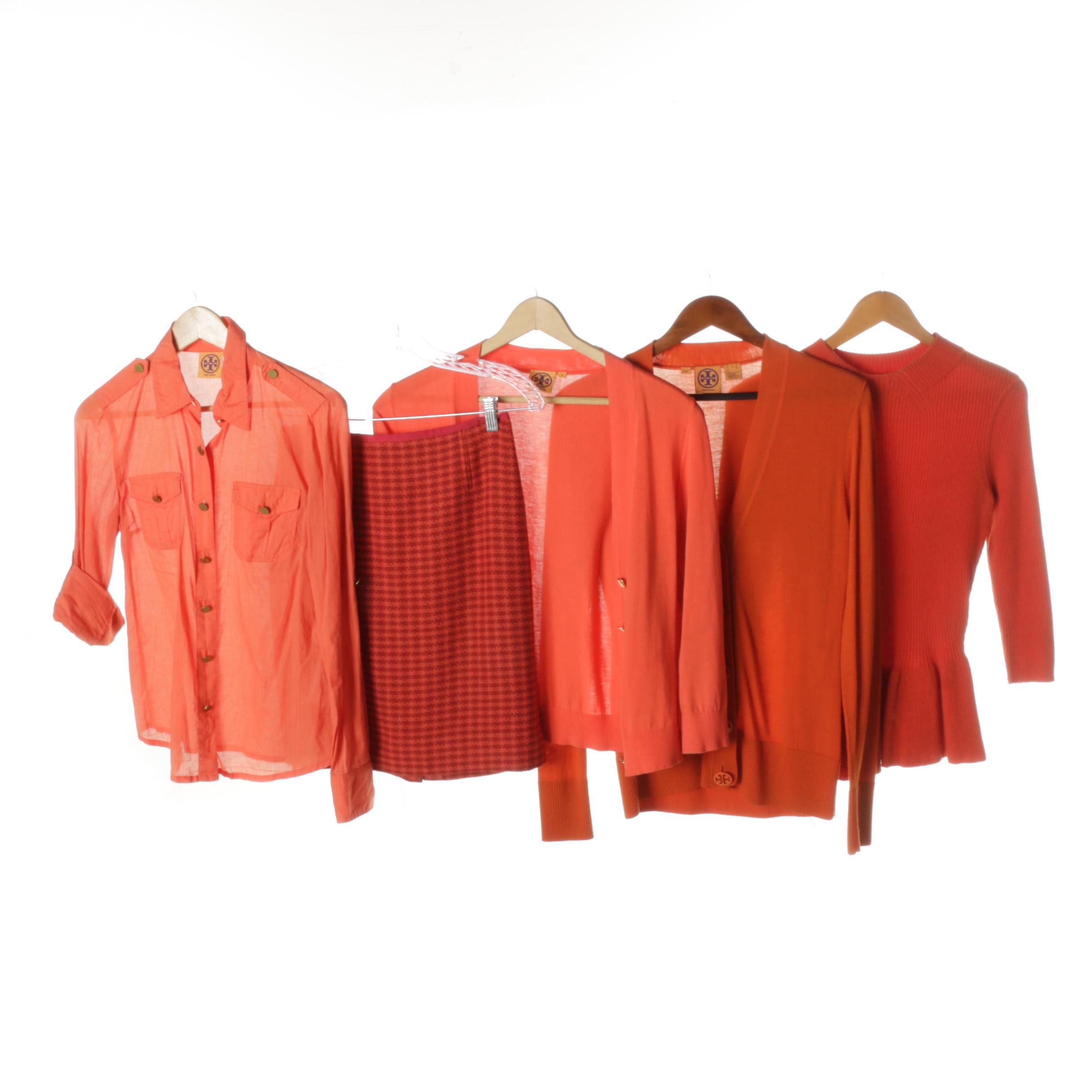 Women's Tory Burch Orange and Coral Colored Separates
