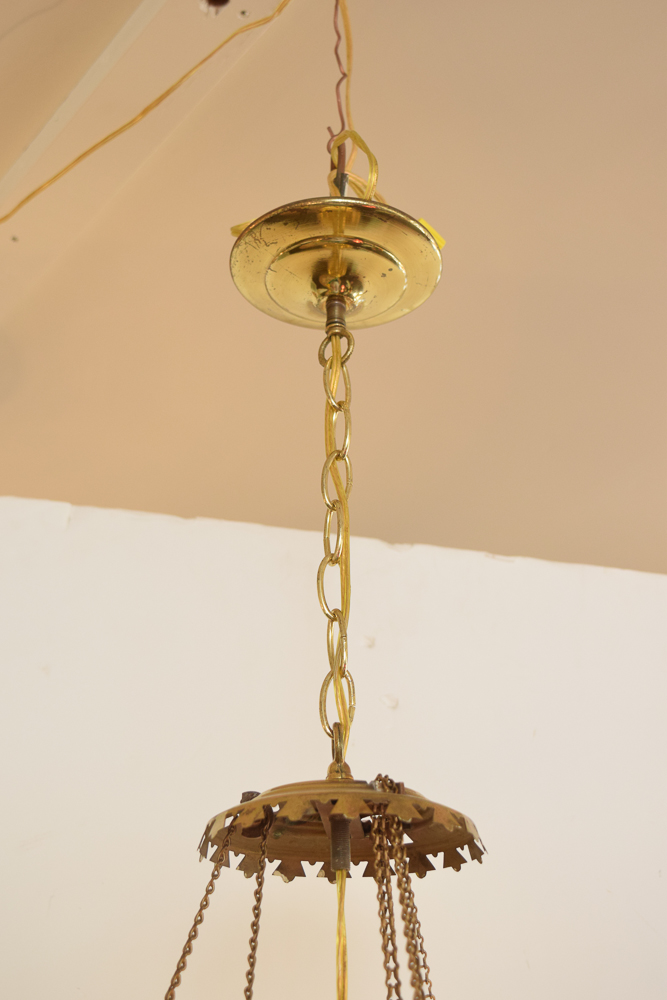 Pendant Lamp With Etched Shade