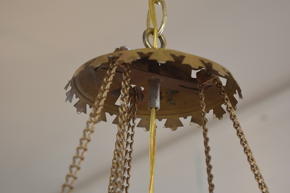 Pendant Lamp With Etched Shade