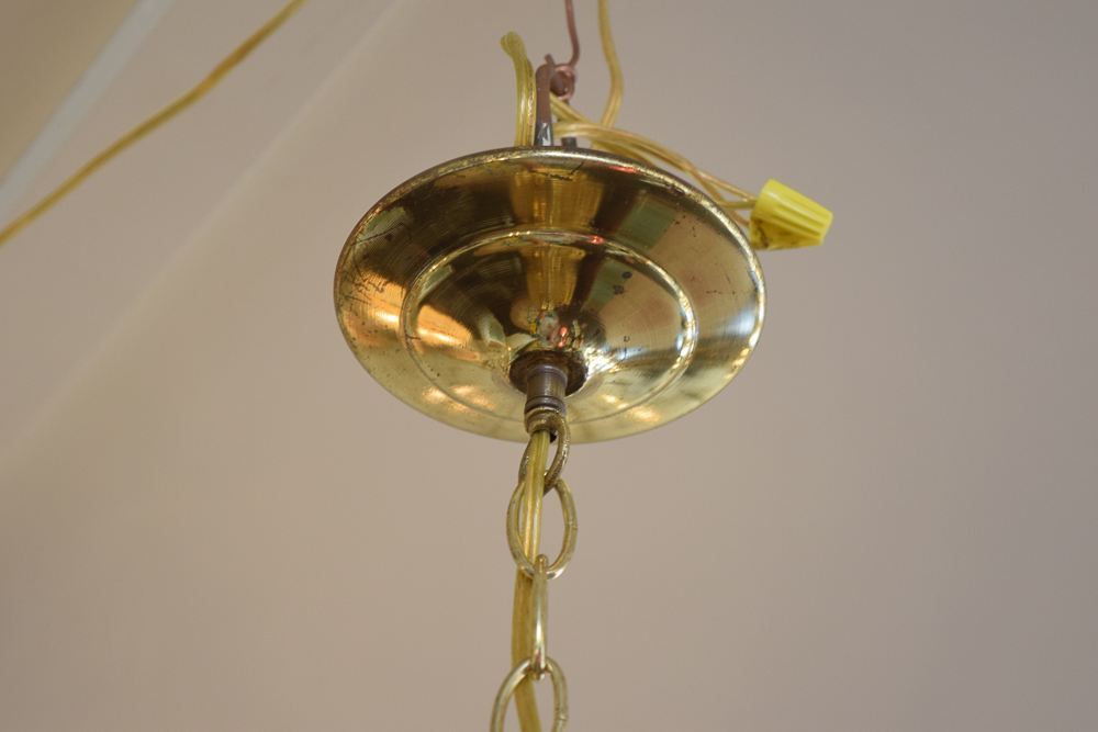 Pendant Lamp With Etched Shade