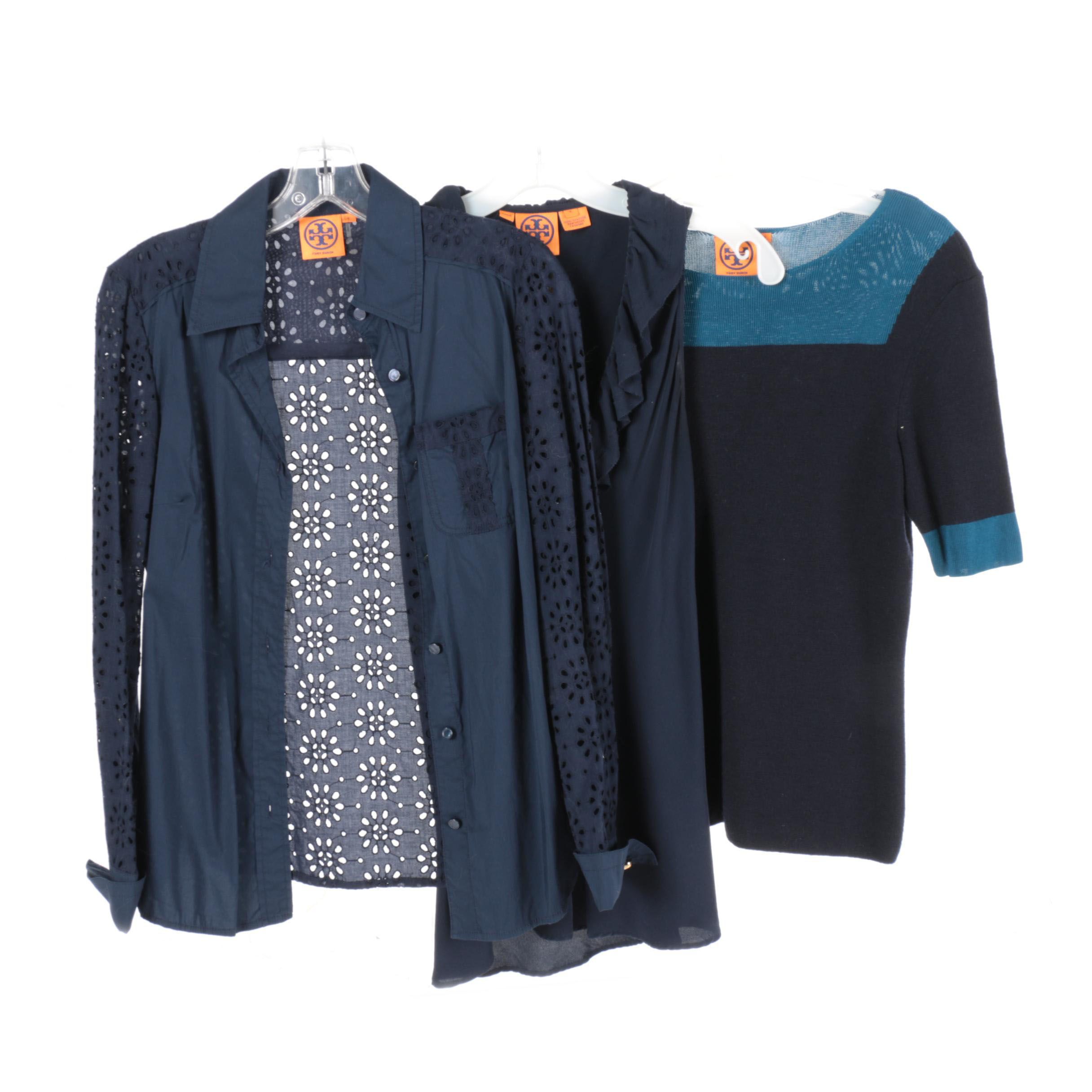 Tory Burch Navy Tops