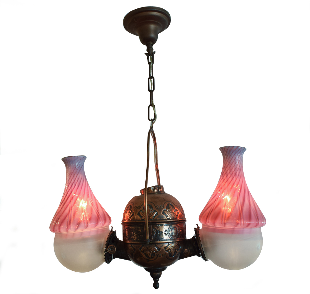 Converted Hanging Oil Lamp