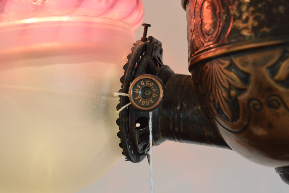 Converted Hanging Oil Lamp