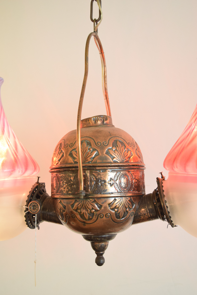 Converted Hanging Oil Lamp
