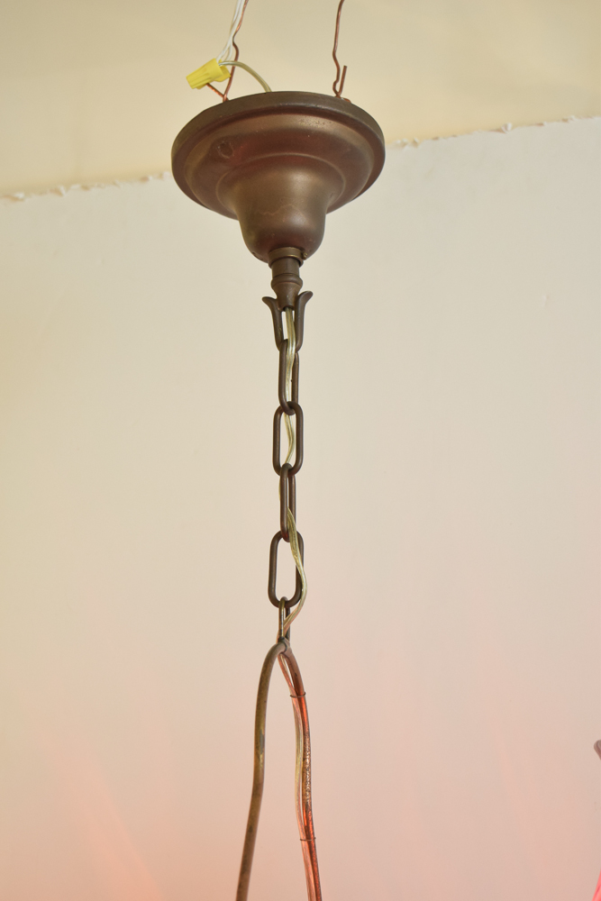 Converted Hanging Oil Lamp