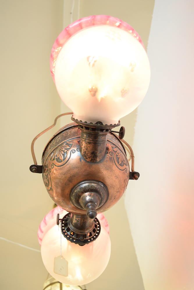 Converted Hanging Oil Lamp