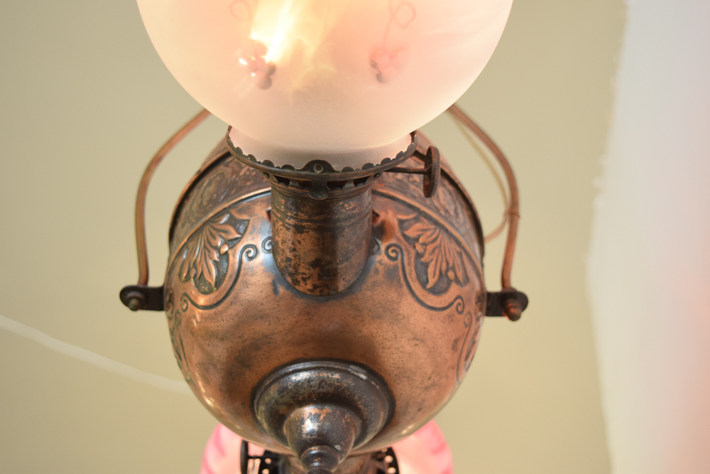 Converted Hanging Oil Lamp