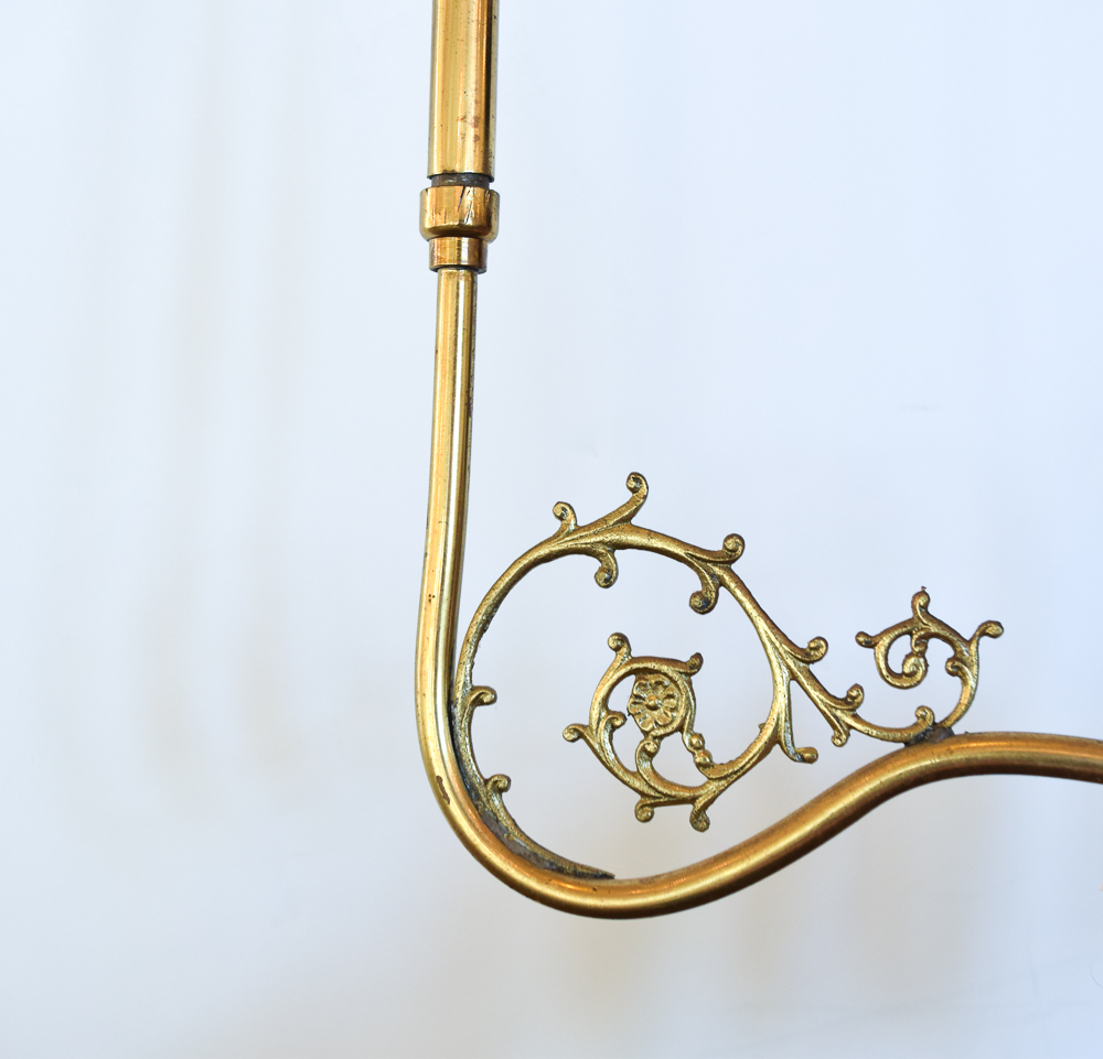 Antique Brass Converted Gas Pendant Light