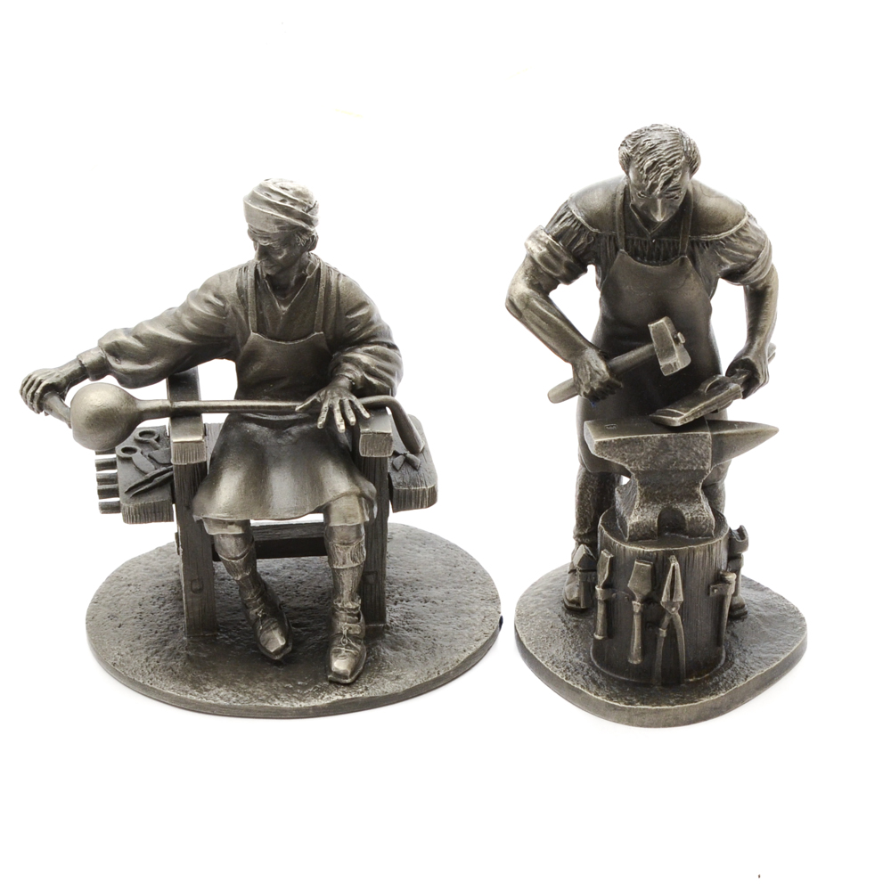 Franklin Mint Pewter Figurines