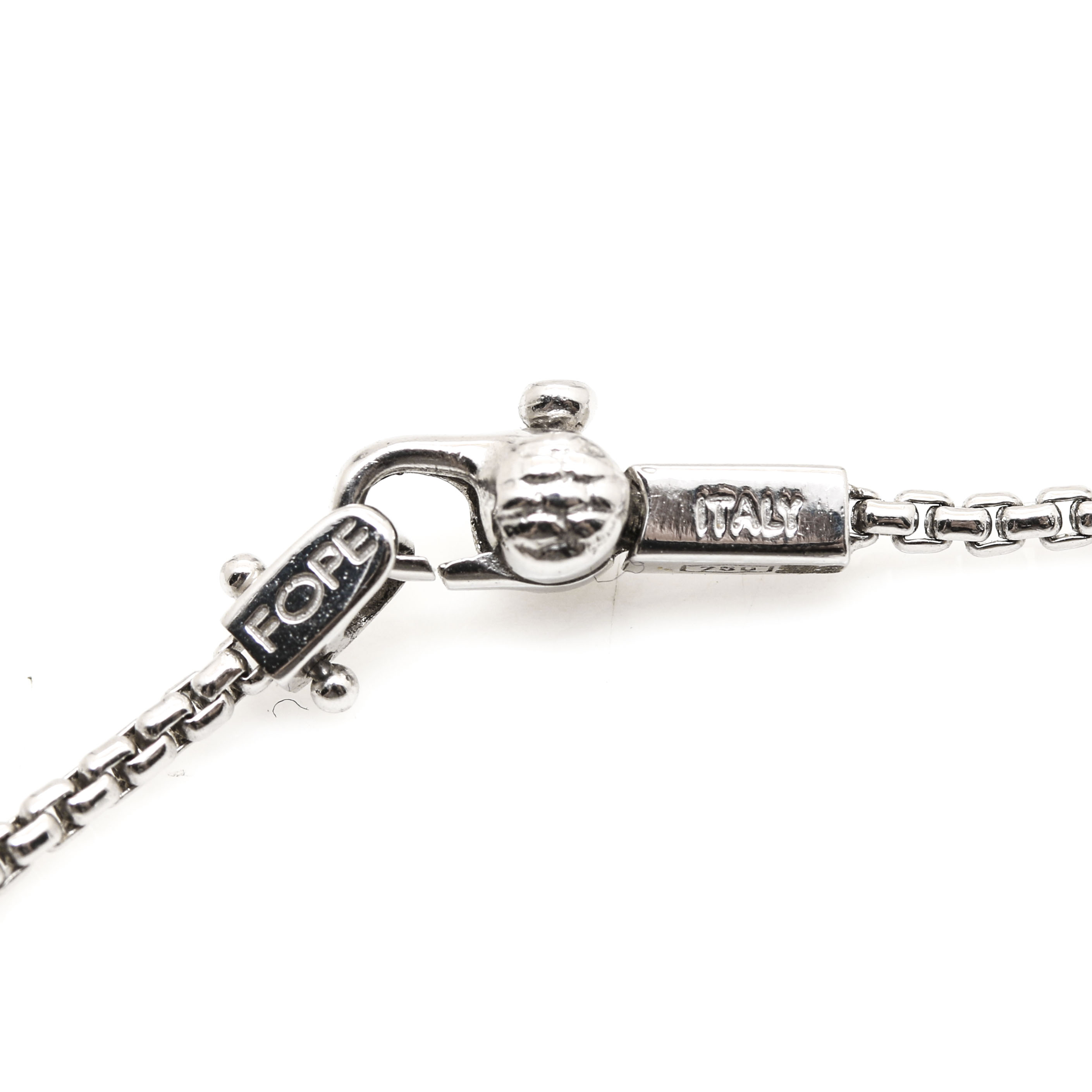 Fope 18K White and Yellow Gold Diamond Pendant Necklace