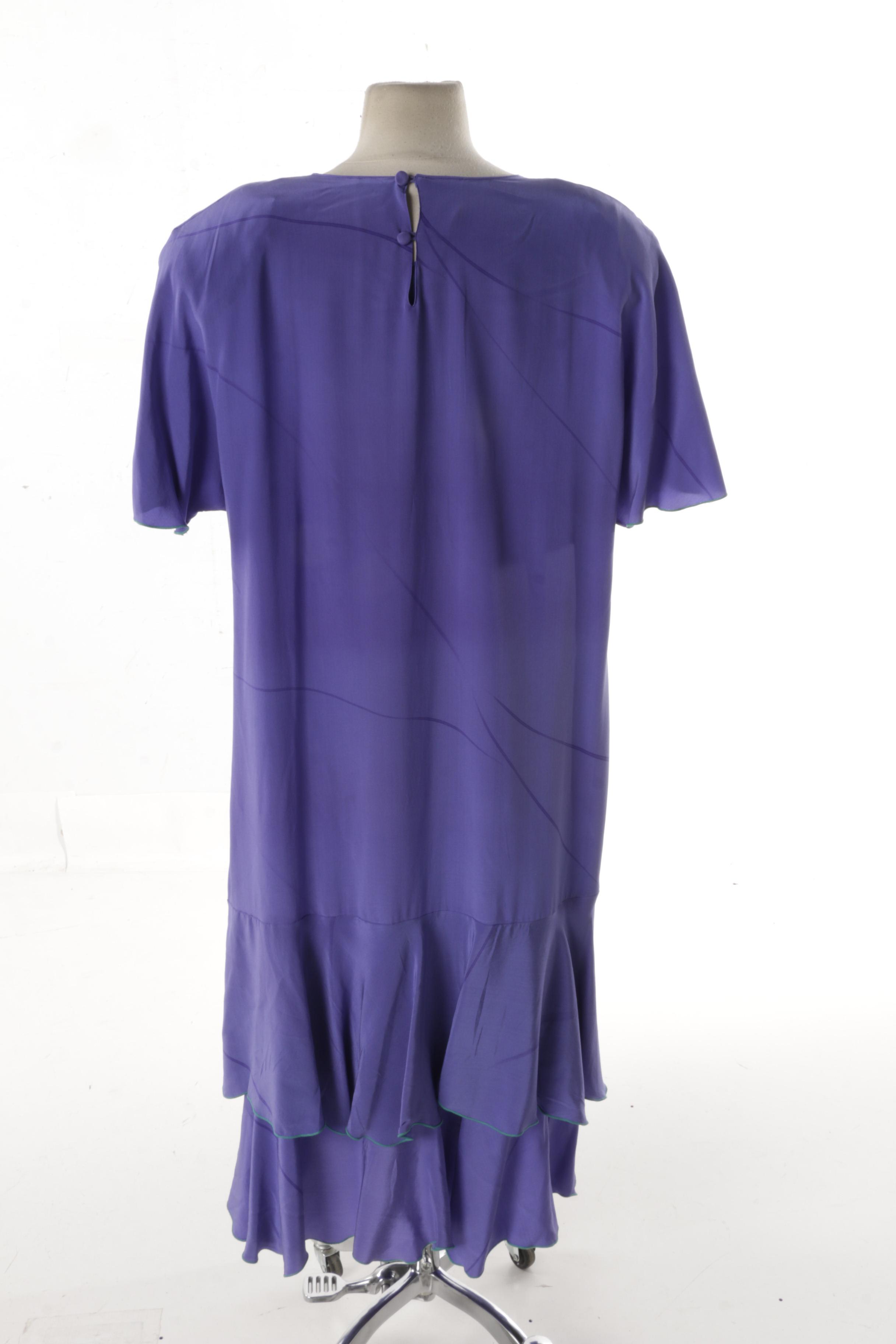 Women's Yolanda Lorente Hand-Painted Silk Ensemble