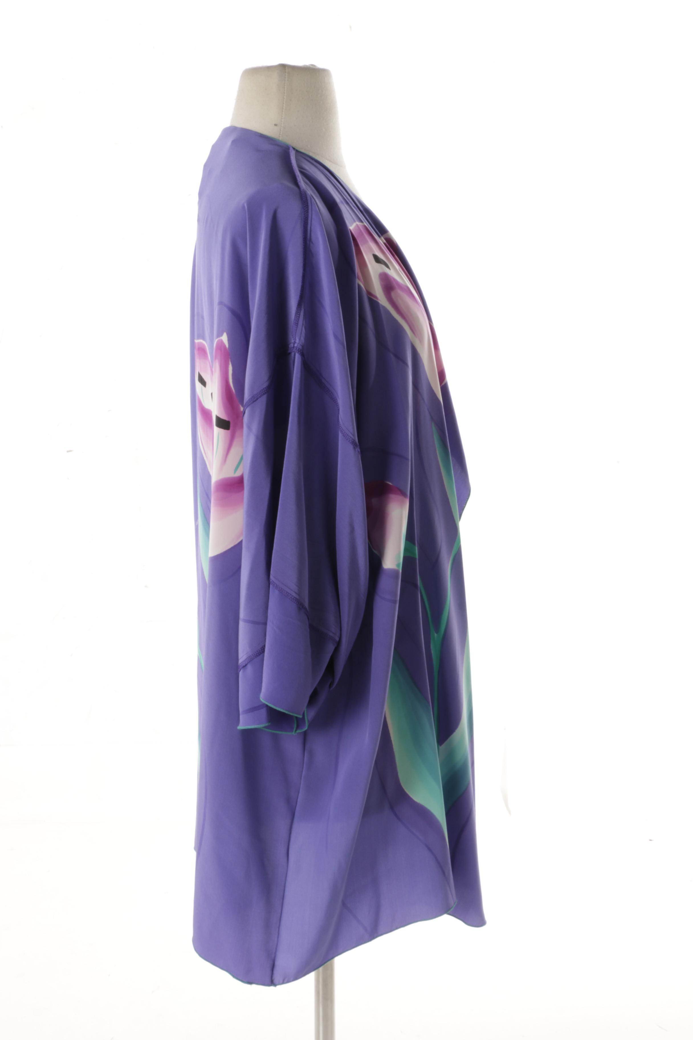 Women's Yolanda Lorente Hand-Painted Silk Ensemble