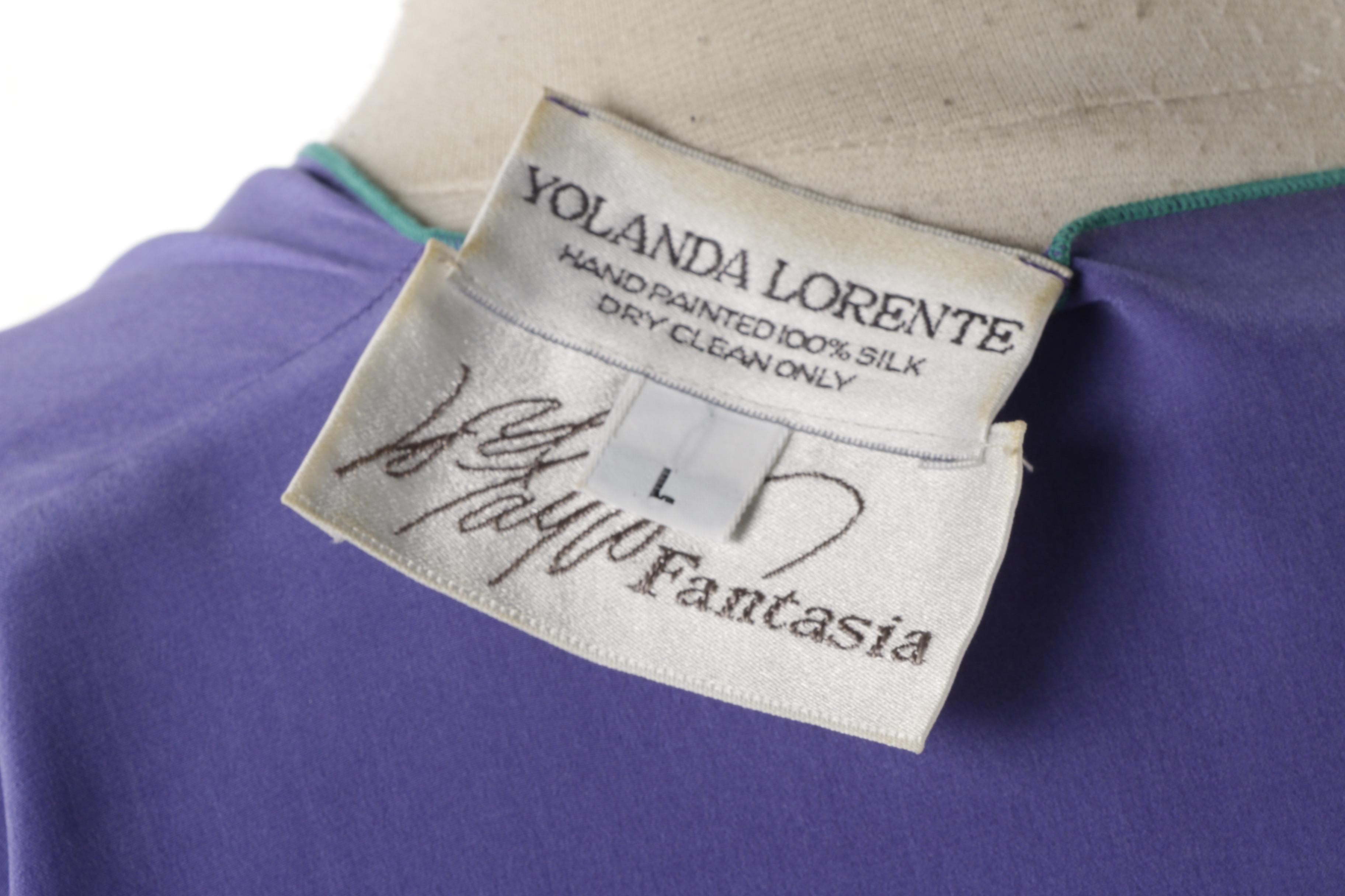 Women's Yolanda Lorente Hand-Painted Silk Ensemble