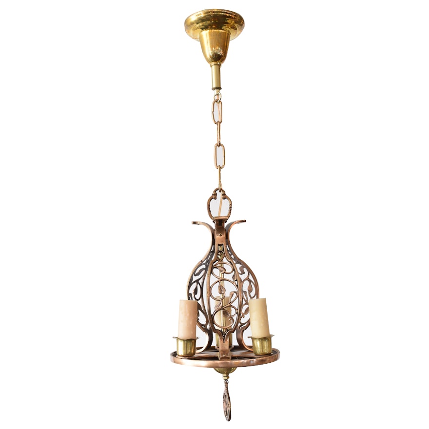 Small Brass Chandelier