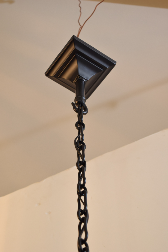 Electrified Victorian Hanging Oil Light