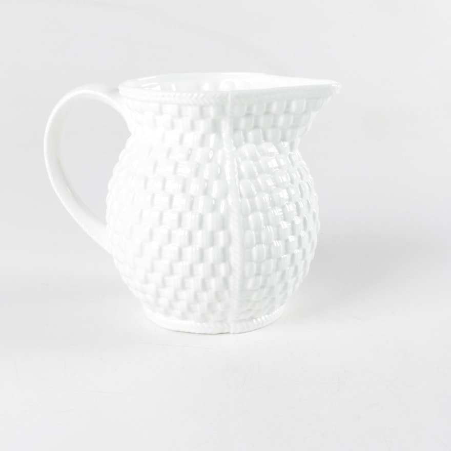 Tiffany & Co. Woven Motif Porcelain Pitcher