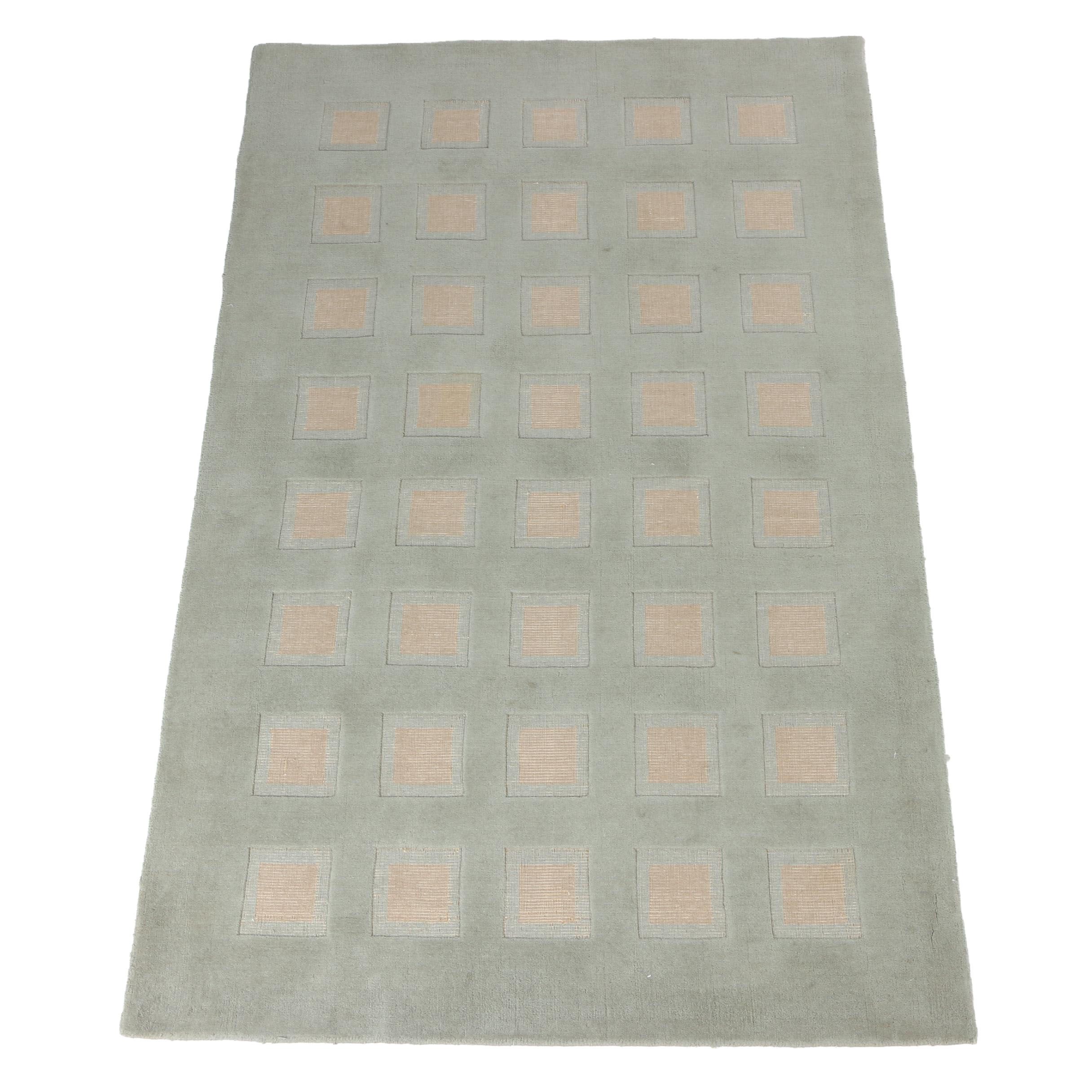 Hand-Tufted and Woven Trans-Ocean Wool Area Rug