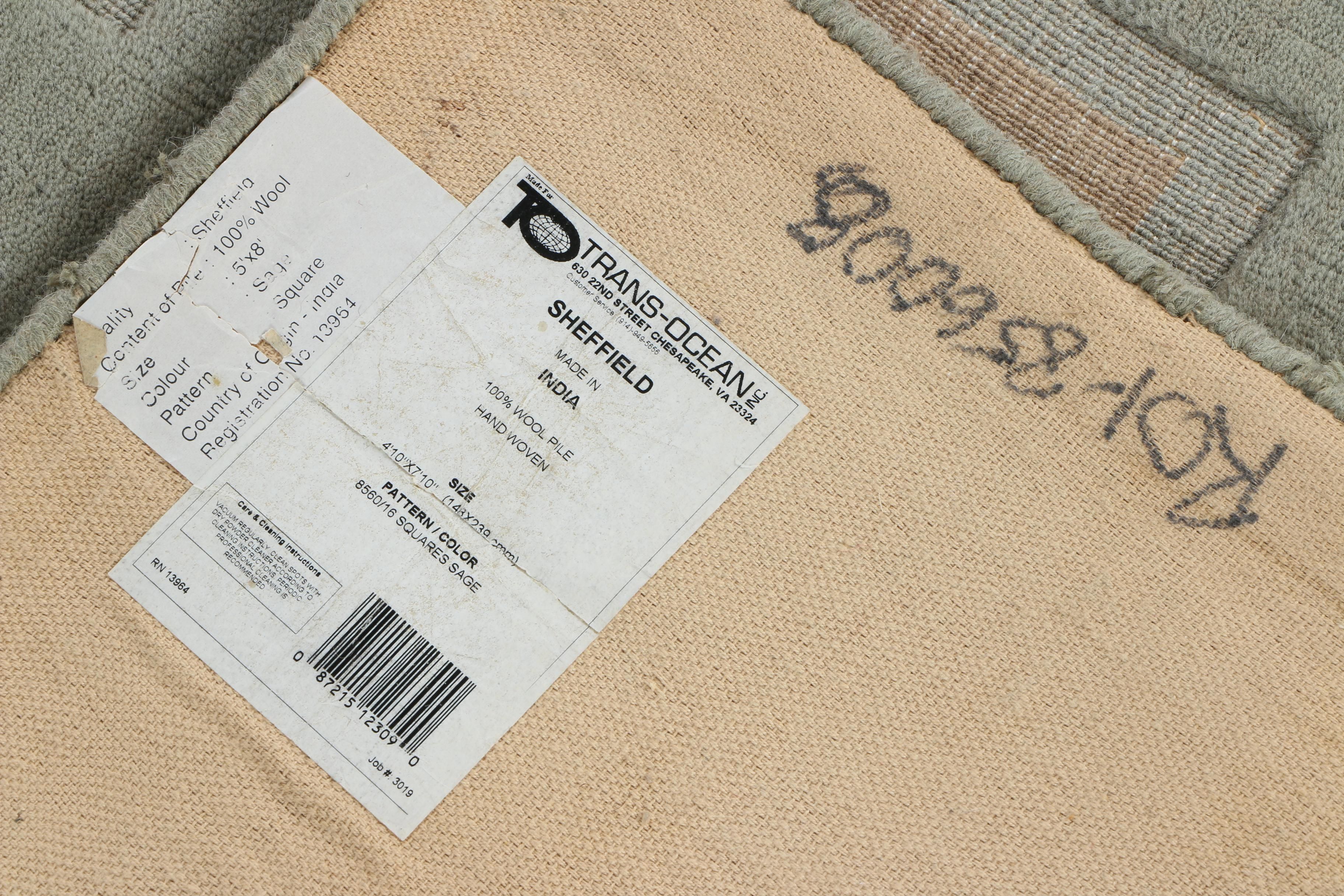 Hand-Tufted and Woven Trans-Ocean Wool Area Rug