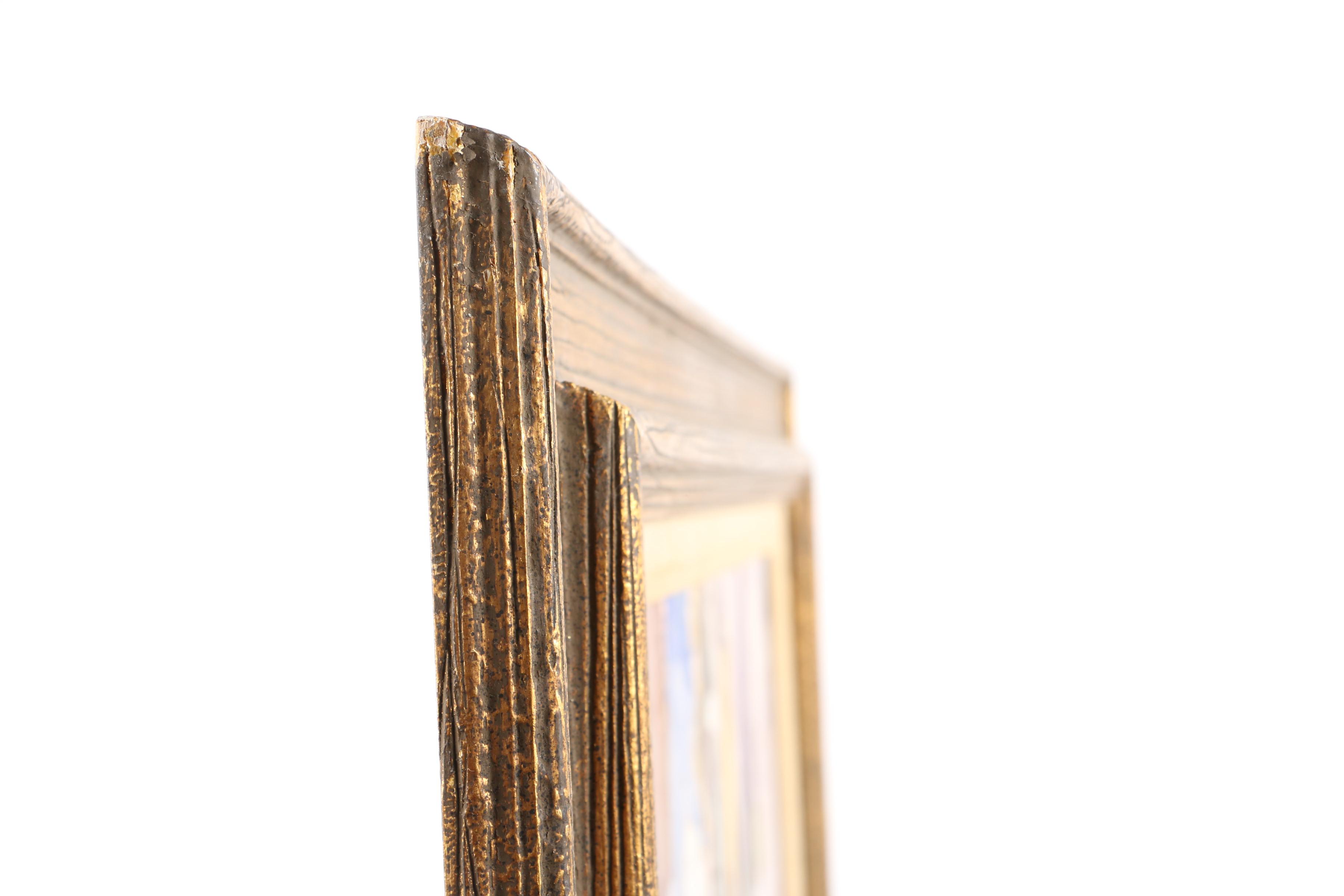 Isidro Antequera Circa 1960s Oil Painting on Canvas of Spanish Street Scene