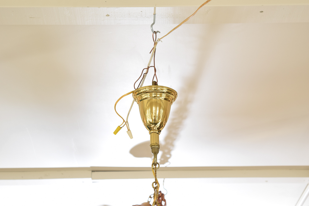 Five Light Chandelier With Eagle