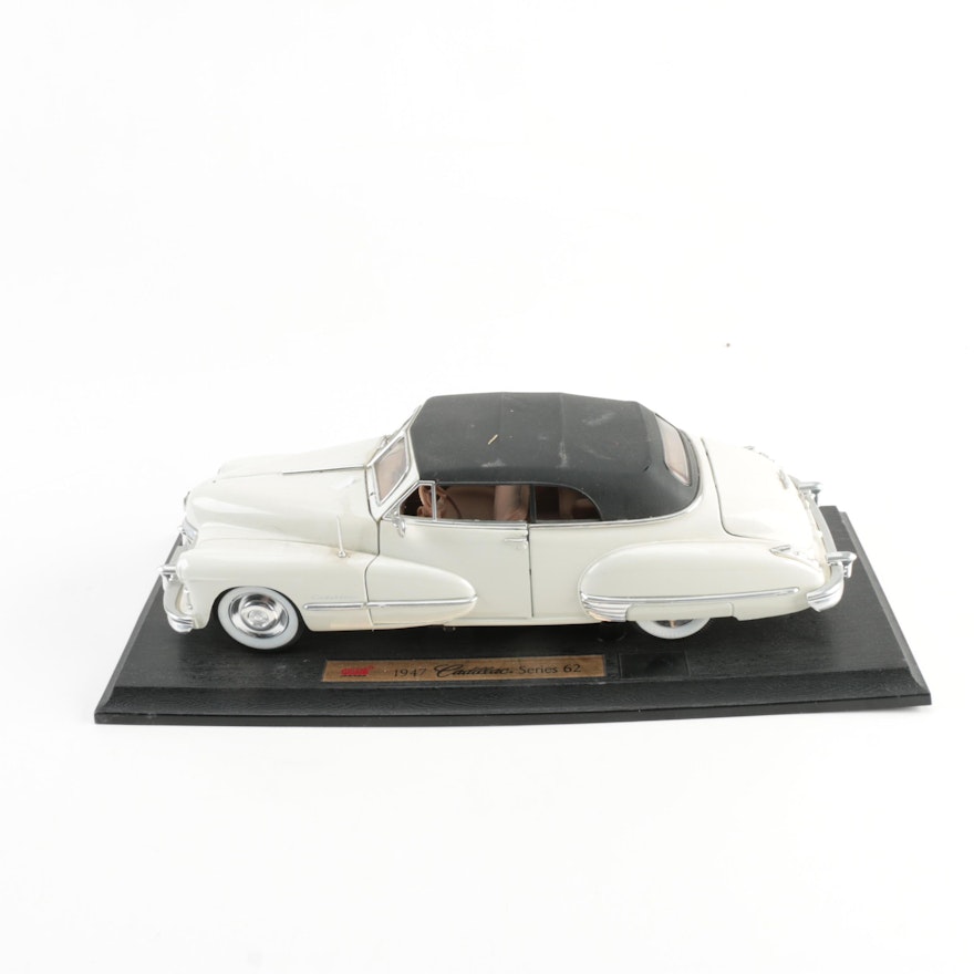 Anson 1947 Cadillac Series 62 Model Car On Wooden Base