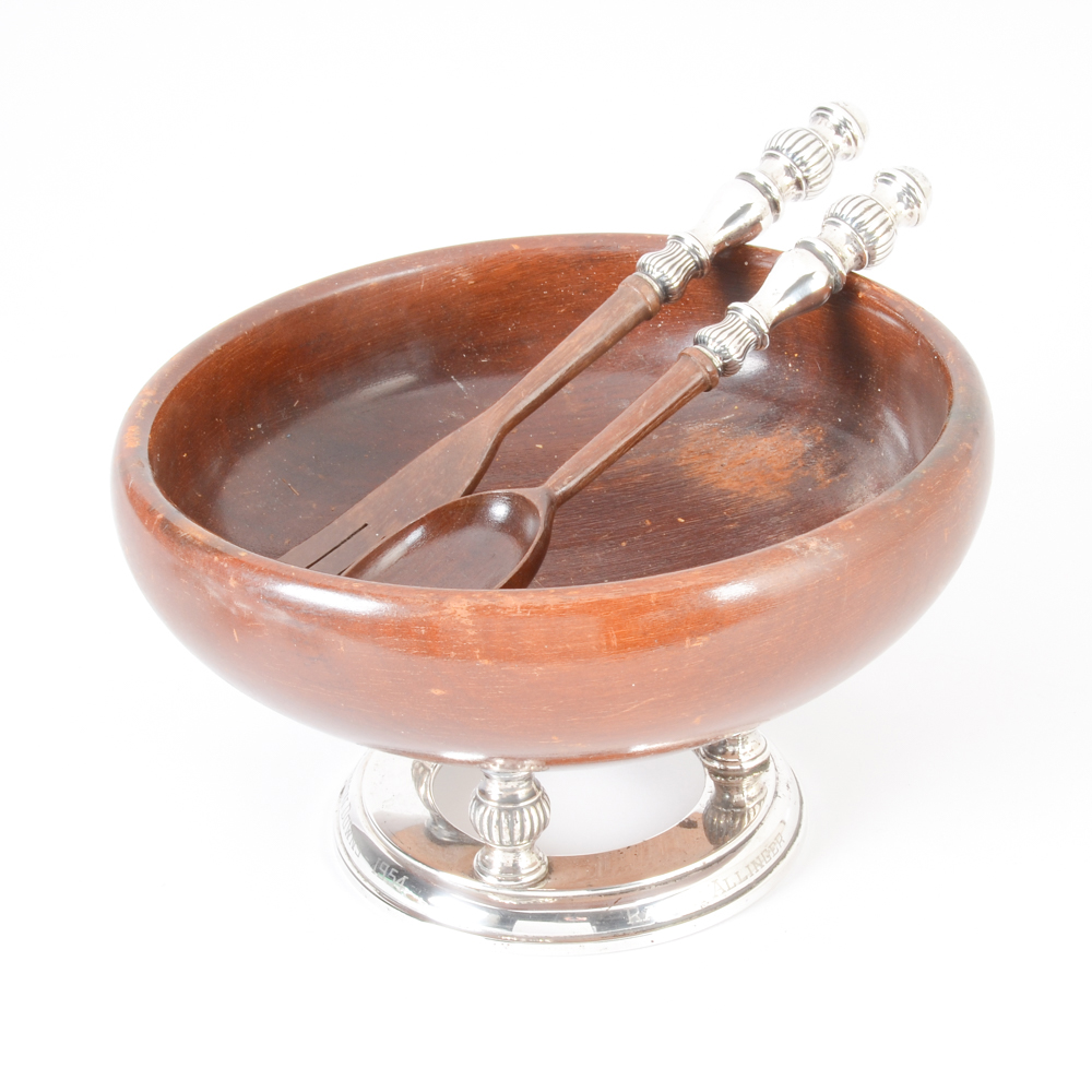 1954 Vernon Downs Sterling Silver Footed Trophy Bowl