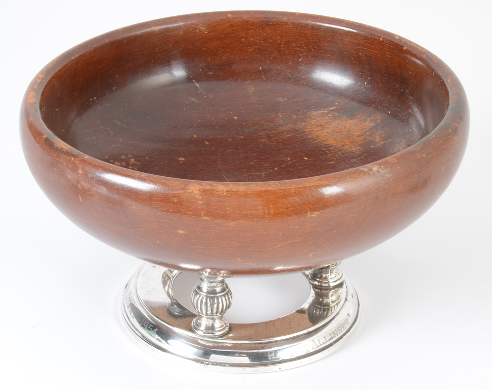 1954 Vernon Downs Sterling Silver Footed Trophy Bowl