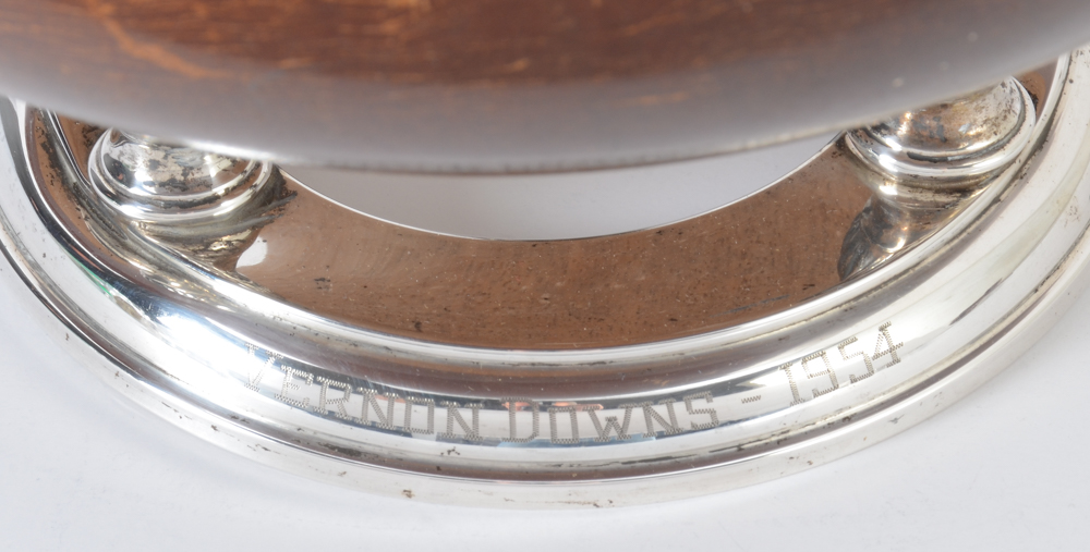 1954 Vernon Downs Sterling Silver Footed Trophy Bowl