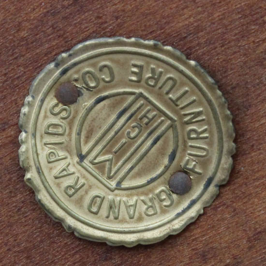 Vintage Chippendale Style Leather Top Coffee Table by Grand Rapids Furniture