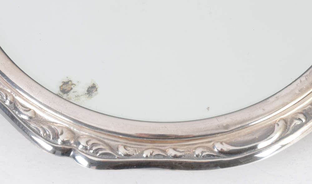 German 835 Silver Dresser Vanity Set by Gayer & Krauss