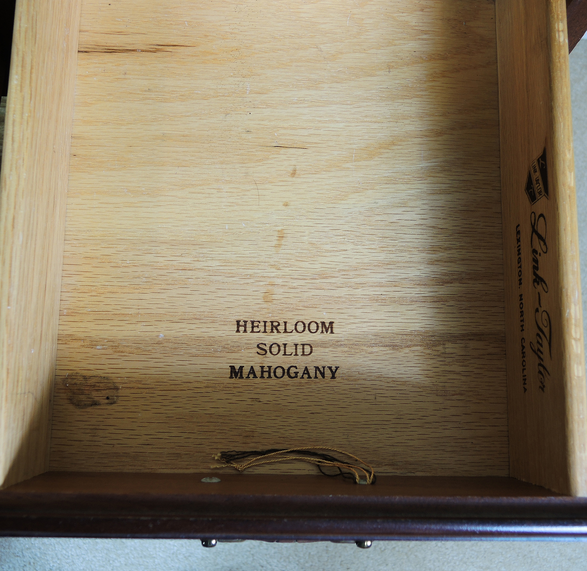 Link-Taylor Heirloom Solid Mahogany Chest of Drawers